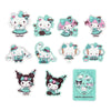 Sanrio Characters 22-pc Mini Sticker Pack (Chocolate Mint Series) Stationery Japan Original