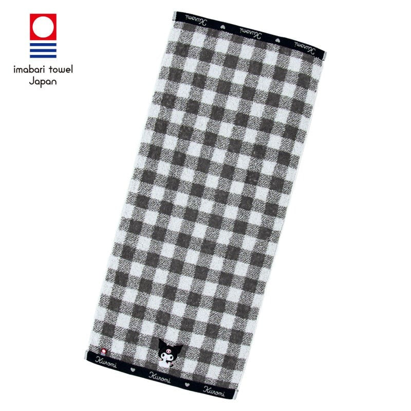 Kuromi Gingham Imabari Hand Towel Home Goods Japan Original