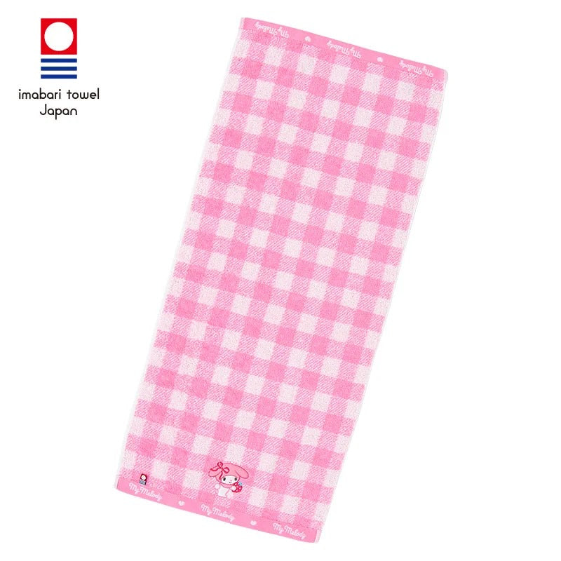 My Melody Gingham Imabari Hand Towel Home Goods Japan Original