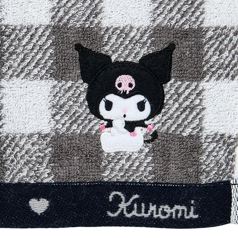 Kuromi Gingham Imabari Wash Towel Home Goods Japan Original