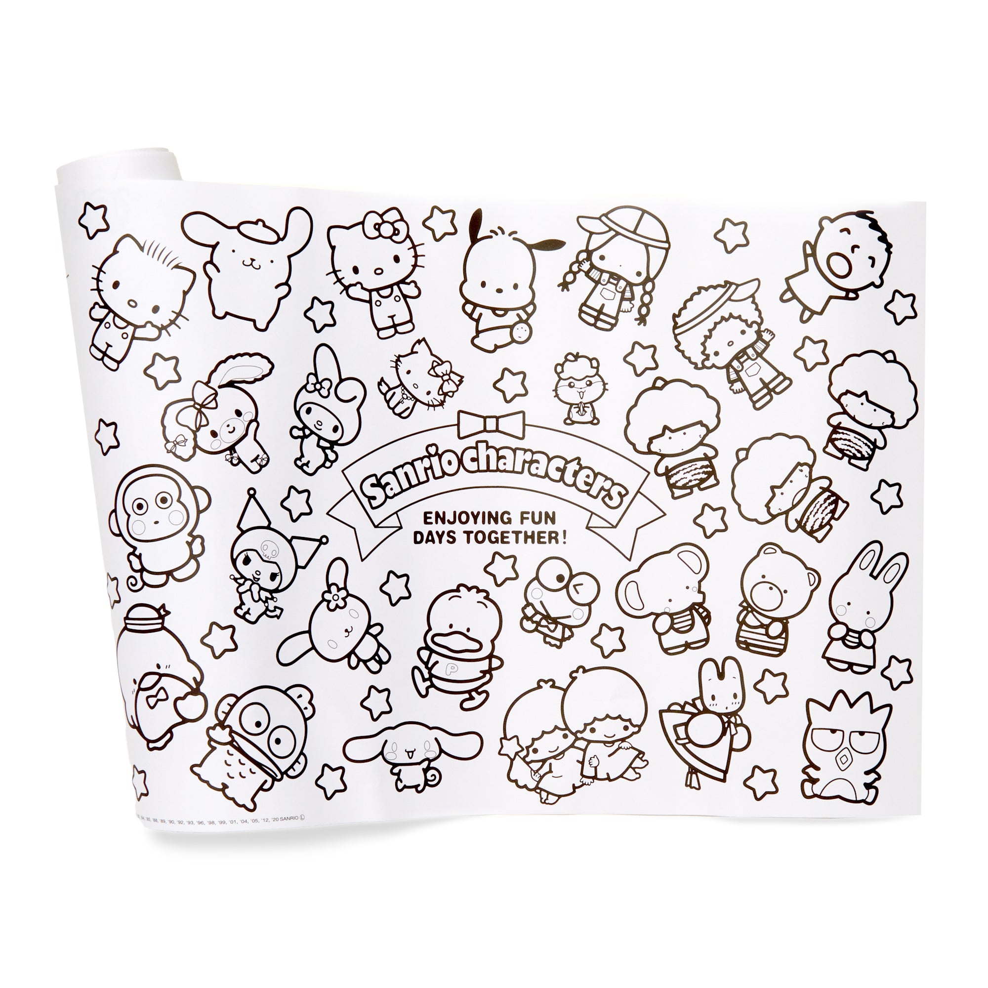 Hello Kitty & Friends Coloring Pages Roll Media Japan Original   