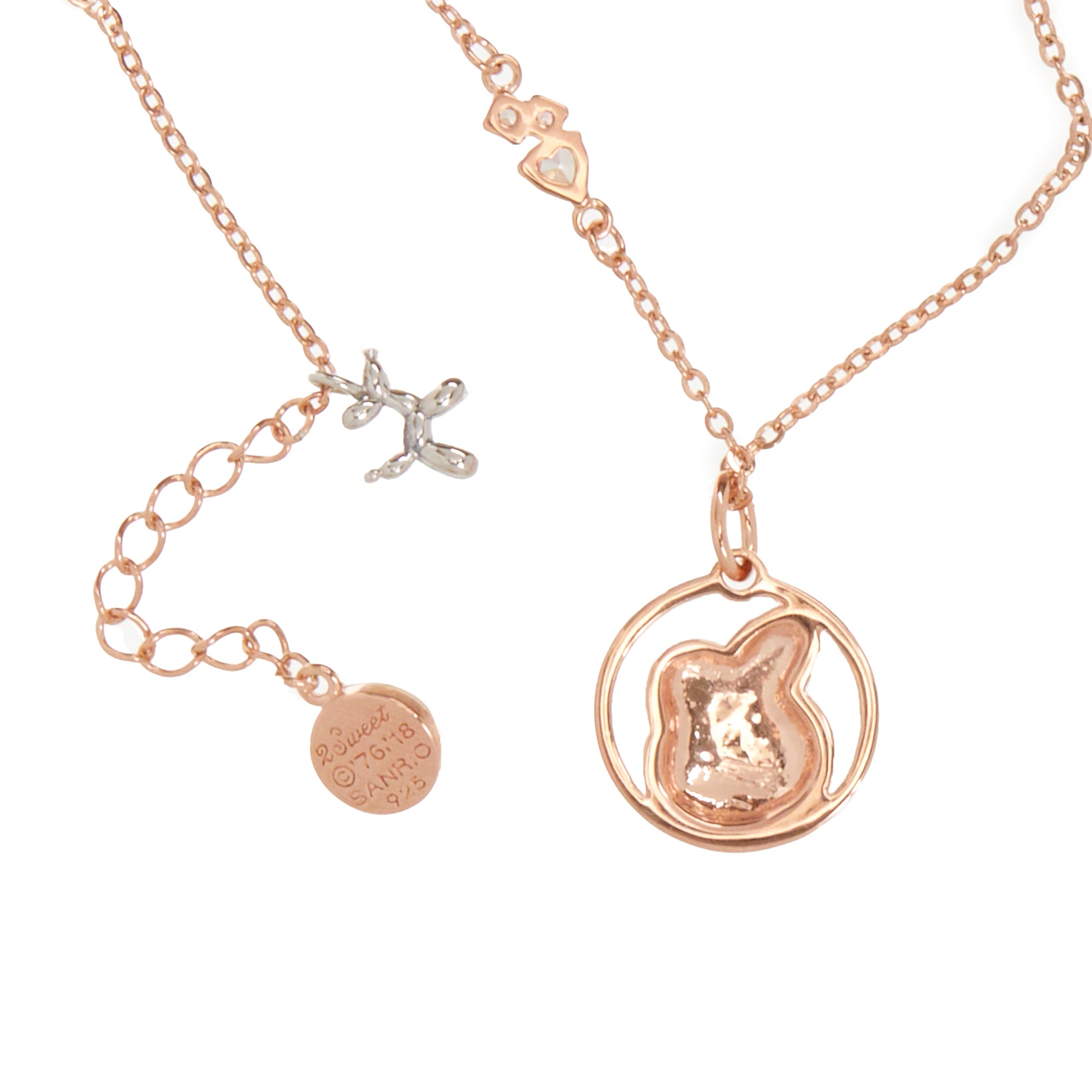 My Melody x 2Sweet Rose Gold Necklace Jewelry 2Sweet   