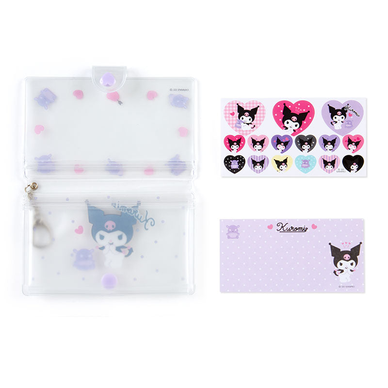 Sanrio Character Kuromi Clear Pen Pouch Pencil Case Purple Stationery New  Japan