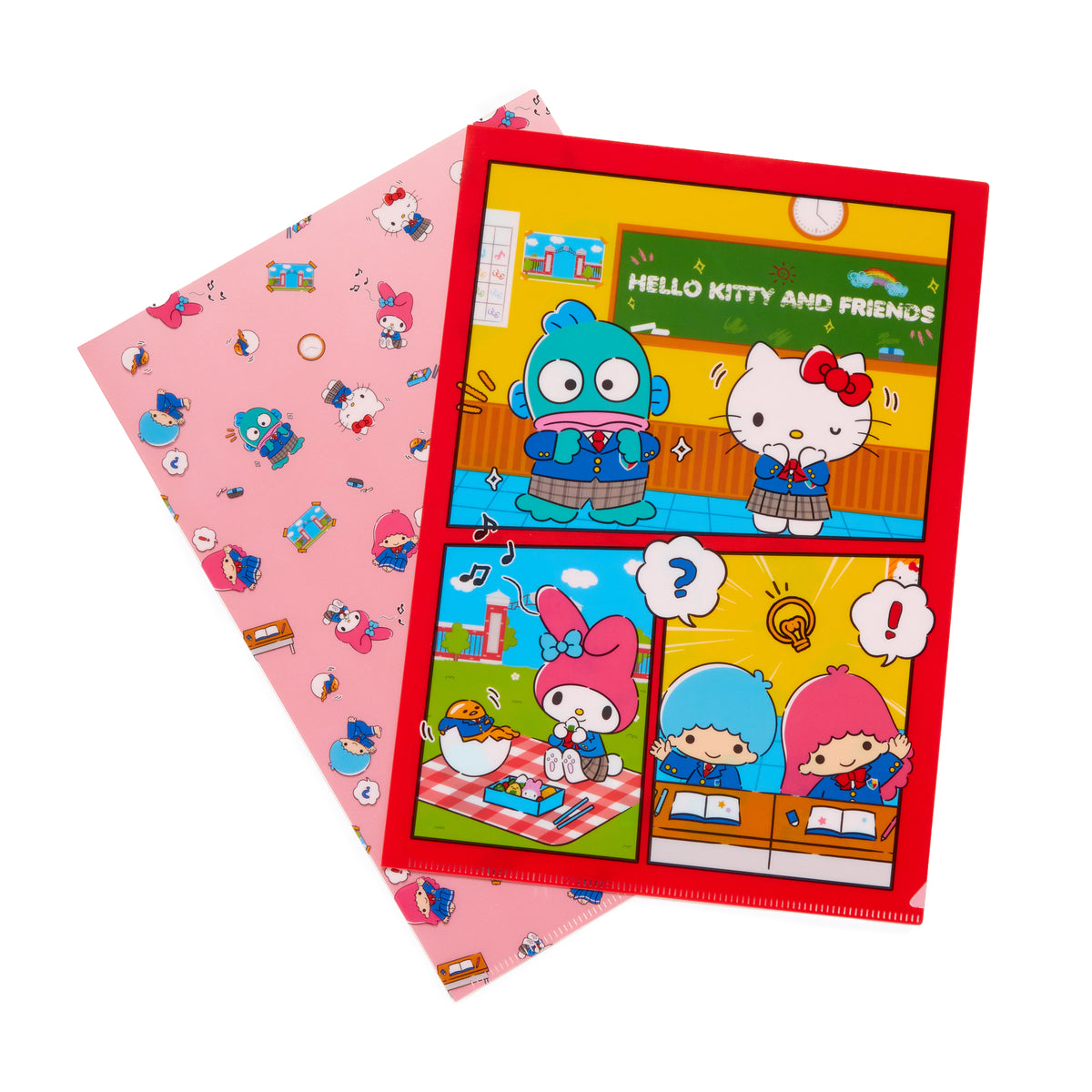 Hello Kitty and Friends Time for Class File Folder (Set of 2) Stationery Sanrio   