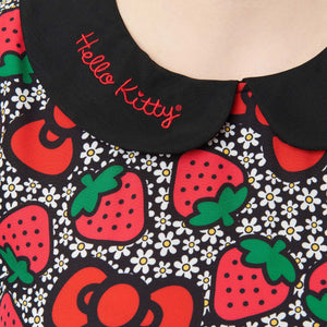 Hello Kitty x Smak Parlour Strawberry Pocket Dress Apparel Unique Vintage   