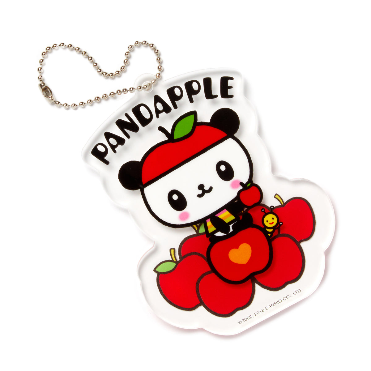 Pandapple Acrylic Keychain Trinket HUNET GLOBAL CREATIONS INC   