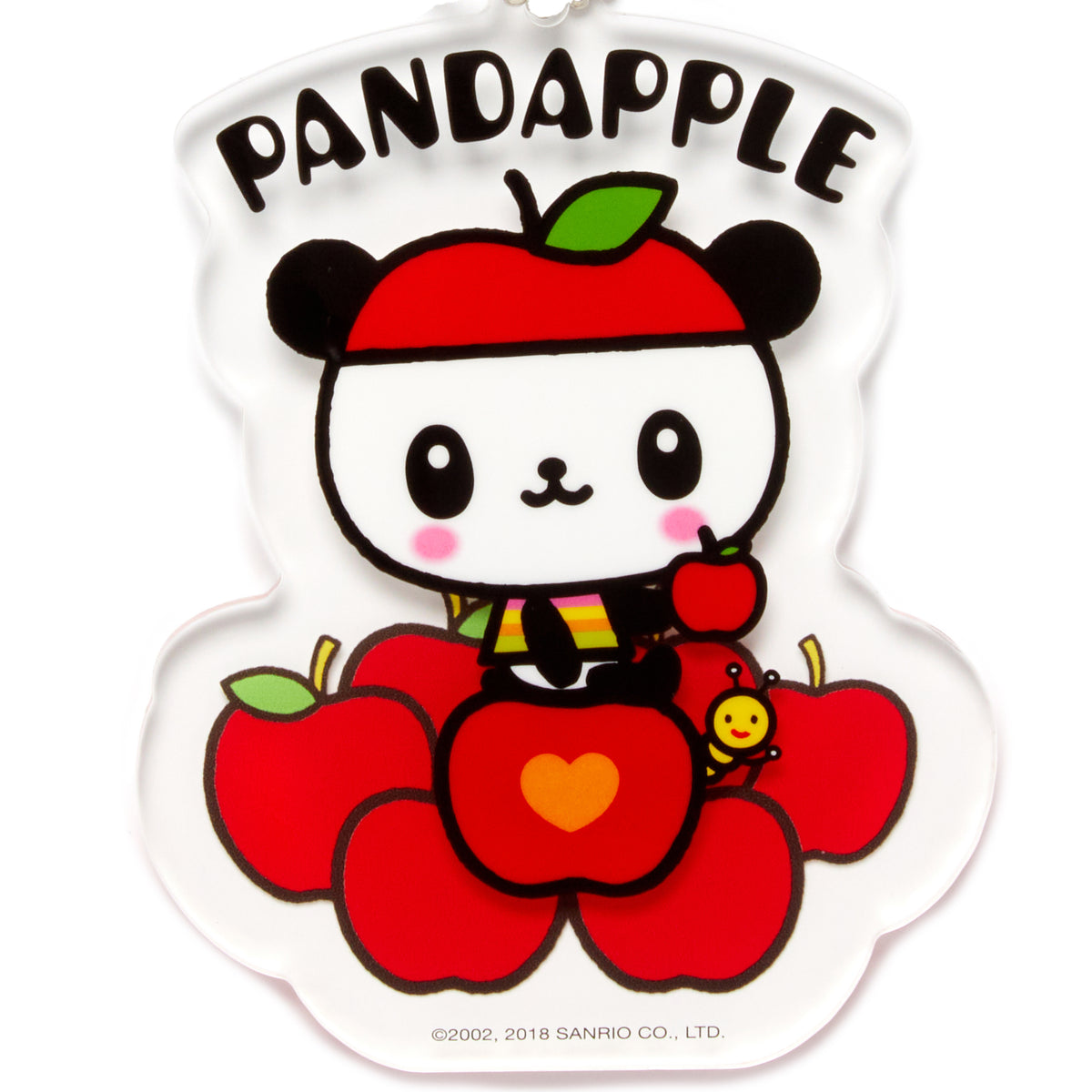 Pandapple Acrylic Keychain Trinket HUNET GLOBAL CREATIONS INC   