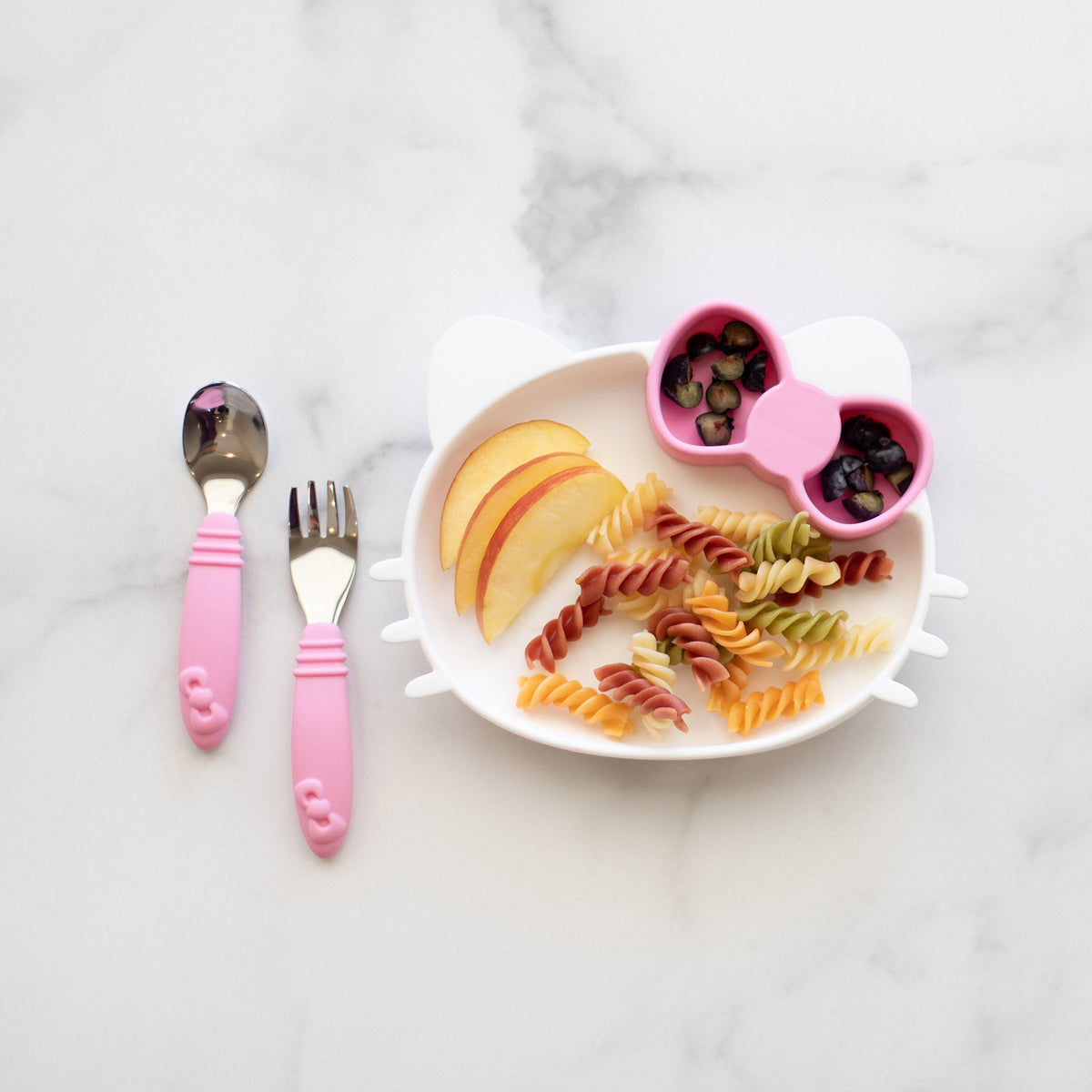Bumkins Spoon and Fork Hello Kitty, Pink