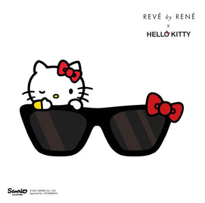 Hello Kitty x REVÉ by RENÉ Biu Biu Sunglasses (Black Beauty) Accessory REVE (Black Truffle)   