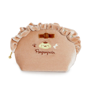 Pompompurin Velvet Zipper Pouch Bags Japan Original   