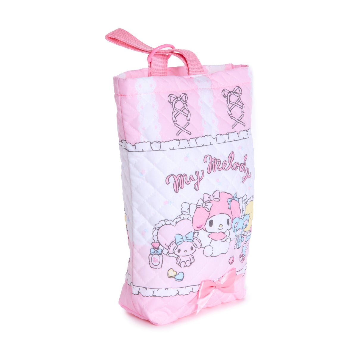 My Melody Quilted Small Travel Bag (Frills &amp; Lace Series) Bags Japan Original   