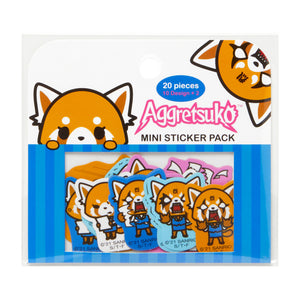 Aggretsuko Mini Sticker Pack Stationery HUNET USA   