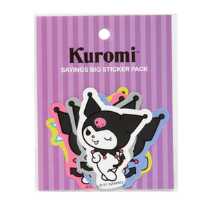 Kuromi Sayings Big Sticker Pack Stationery HUNET USA   