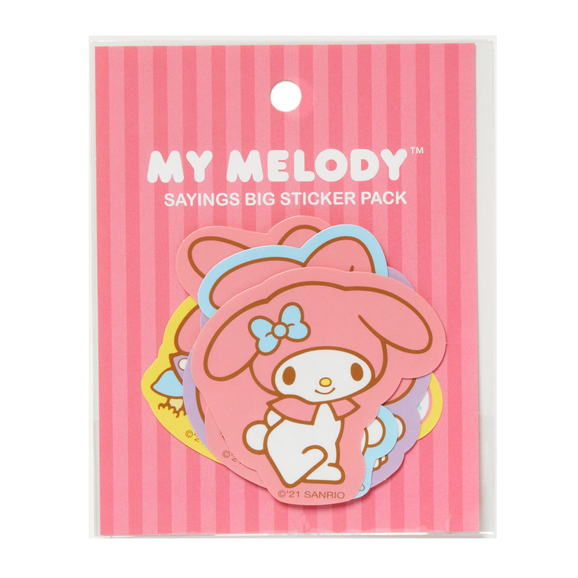 My Melody Sayings Big Sticker Pack Stationery HUNET USA   