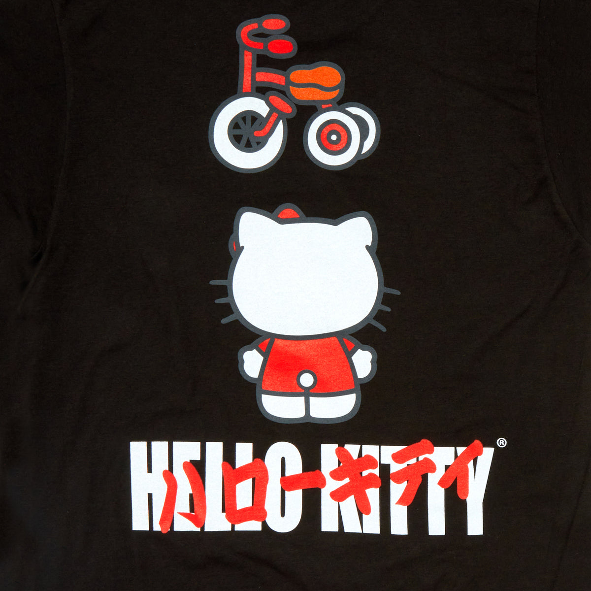 Hello Kitty Sanrio Original Tricycle Tee (Black) Apparel RIPPLE JUNCTION   