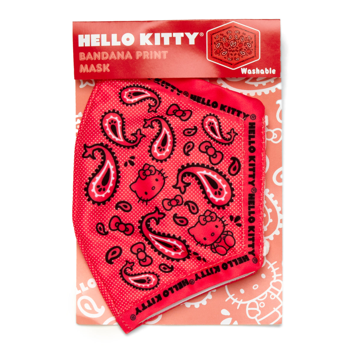 Hello Kitty Paisley Face Mask Accessory HUNET USA   