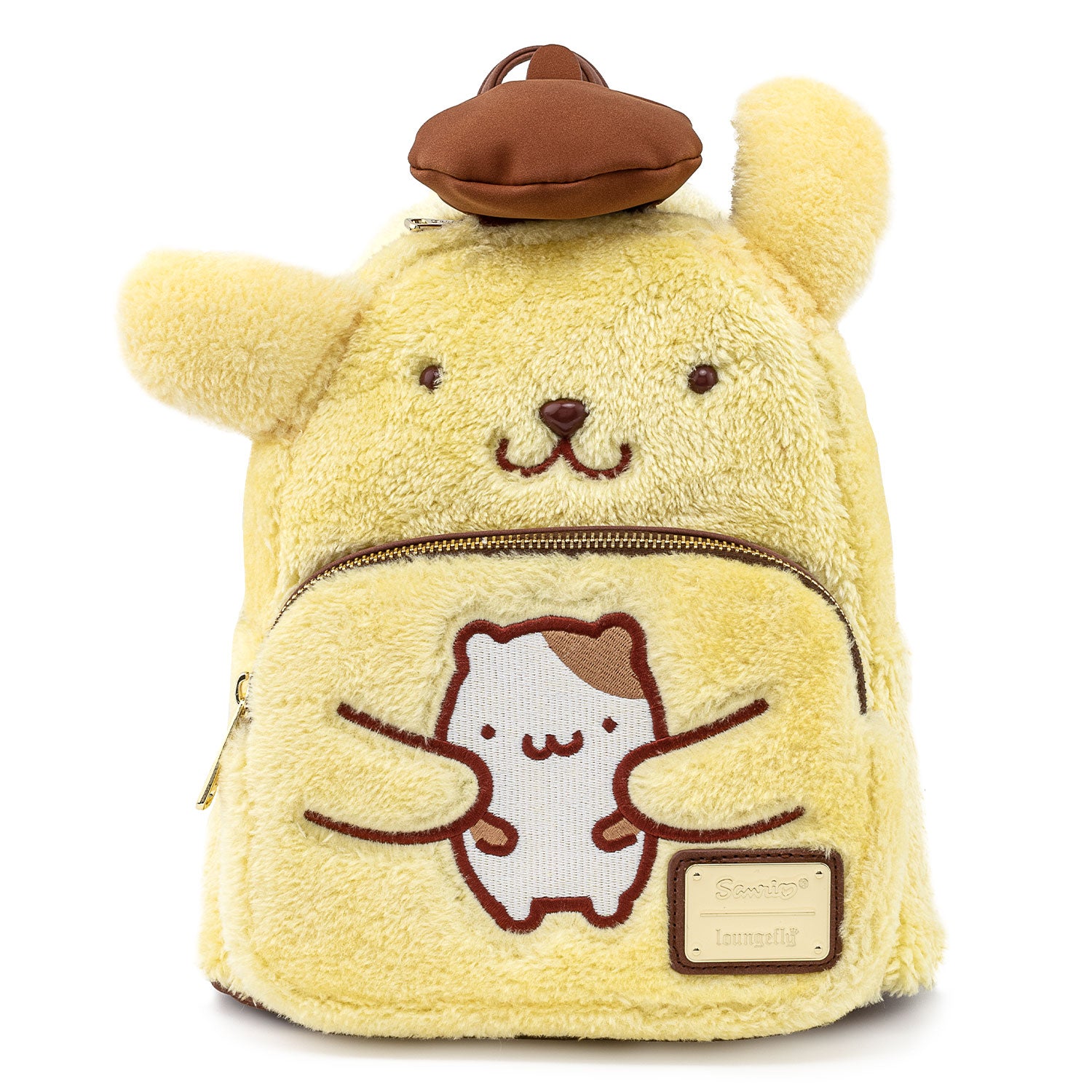 Pompompurin x Loungefly Plush Mini Backpack Bags Loungefly   