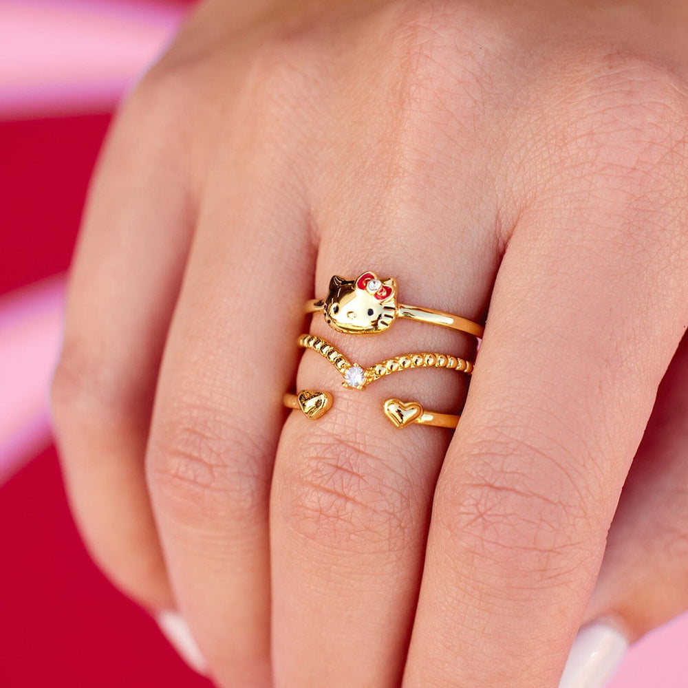 Hello Kitty x Pura Vida Delicate Ring Stack Jewelry Pura Vida (Creative Genius)   