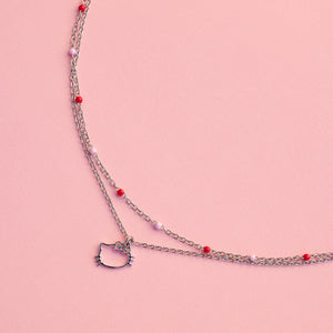 Hello Kitty x Pura Vida Layered Choker Necklace Jewelry Pura Vida (Creative Genius)   