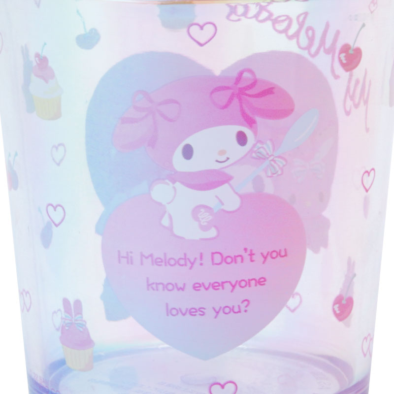 My Melody Holographic Plastic Cup Travel Japan Original   