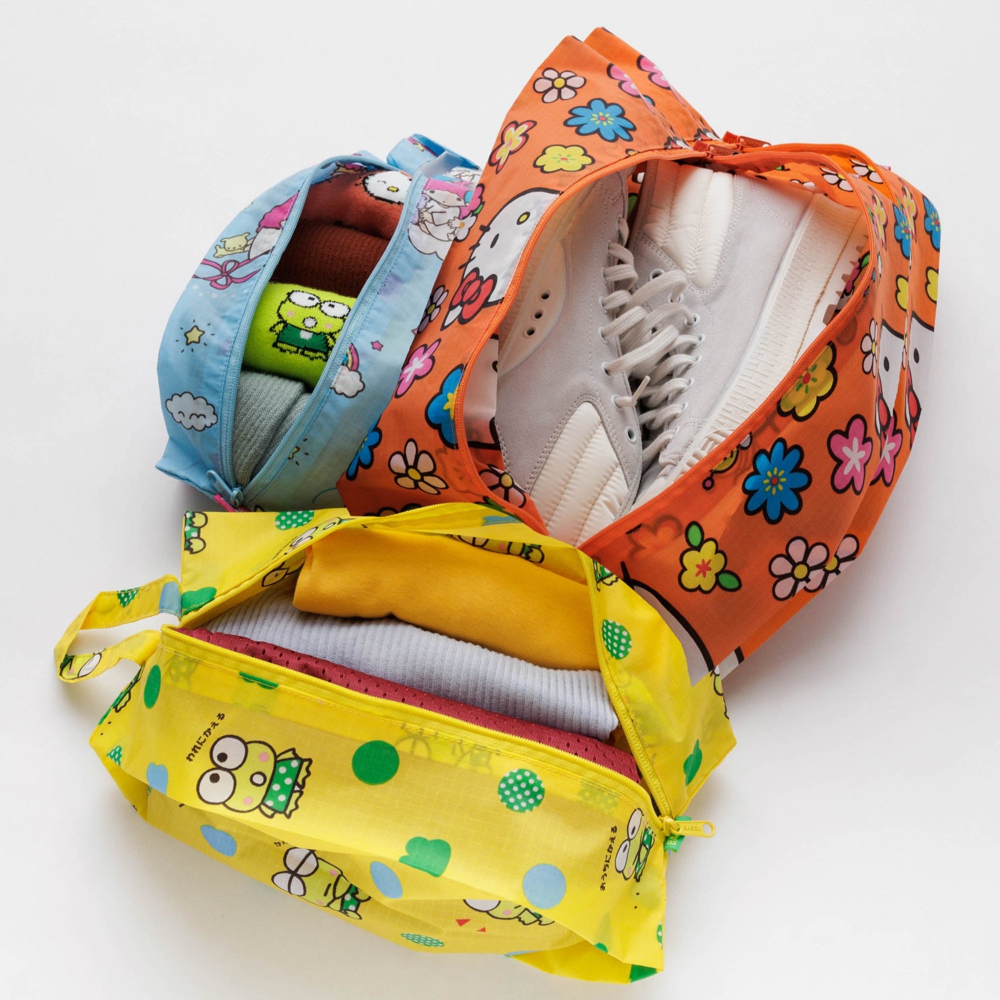 Hello Kitty and Friends x Baggu 3D Zipper Pouch Set Bags Baggu Corporation   