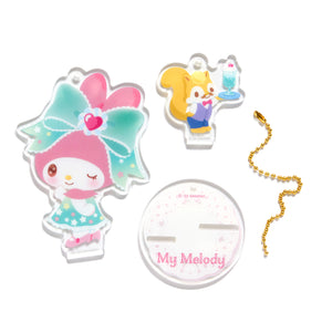 My Melody 2-in-1 Italian Soda Keychain (Sweet Lookbook Series) Home Goods Japan Original   