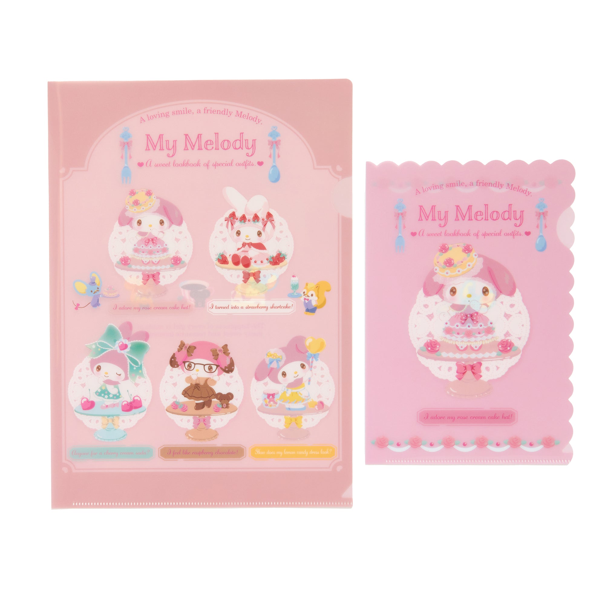 My Melody Folder Set (Sweet Lookbook Series) Stationery Japan Original   