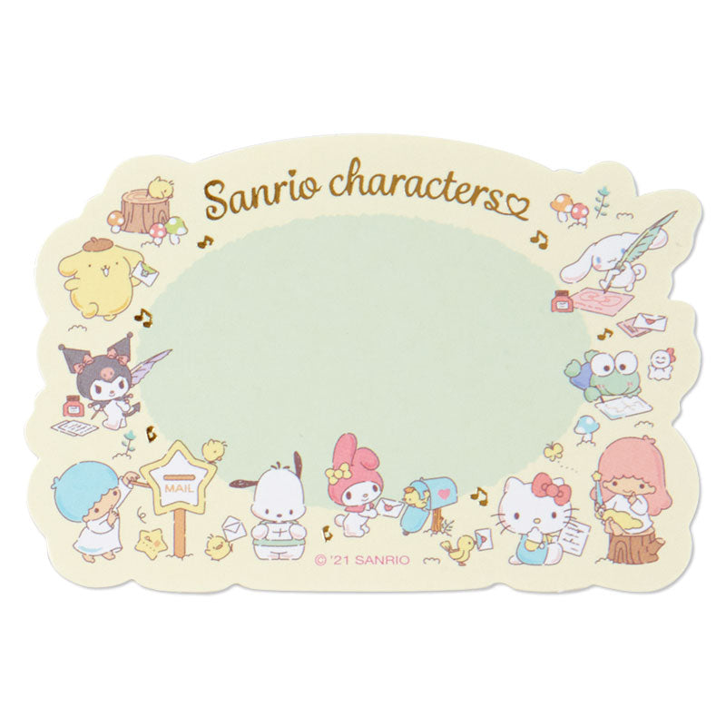Sanrio Characters Gilded Message Card Set Stationery Japan Original   