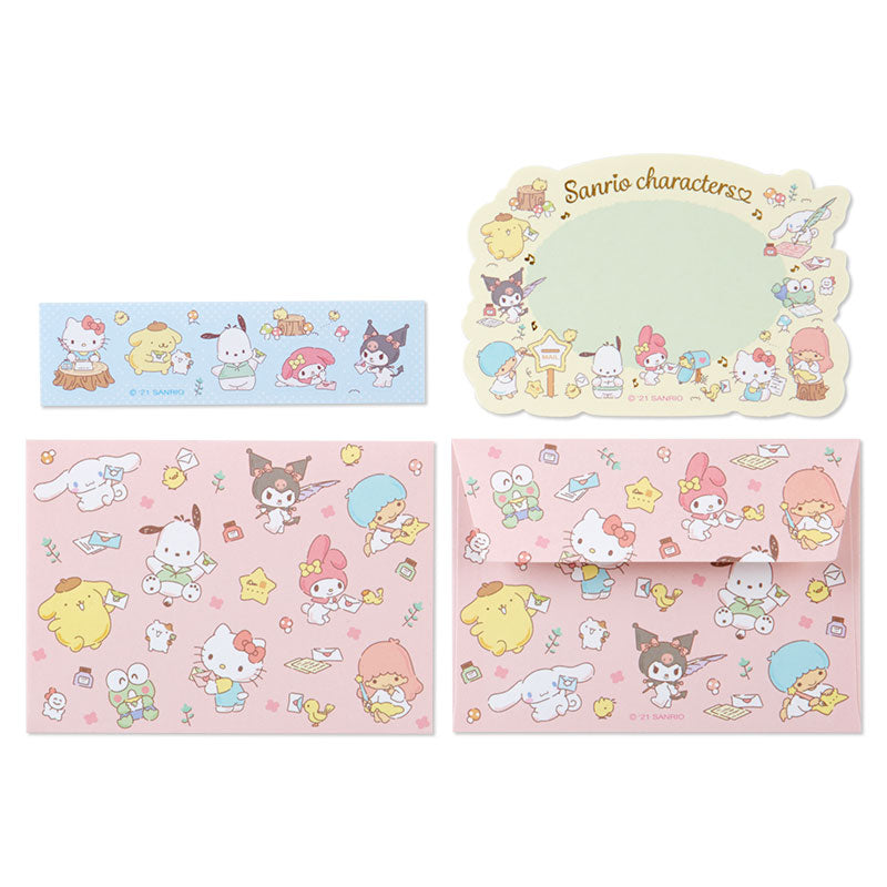 Sanrio Characters Gilded Message Card Set Stationery Japan Original   