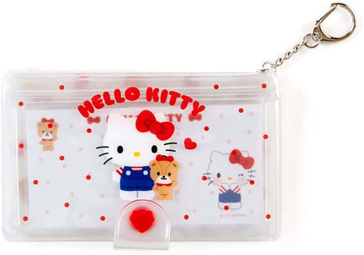 Hello Kitty Memo Pad with Keychain Case Stationery Japan Original   
