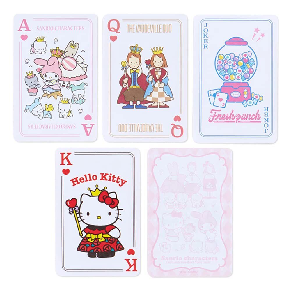 Sanrio Characters Playing Card Memo Pad (Pink Mix) Stationery Japan Original   