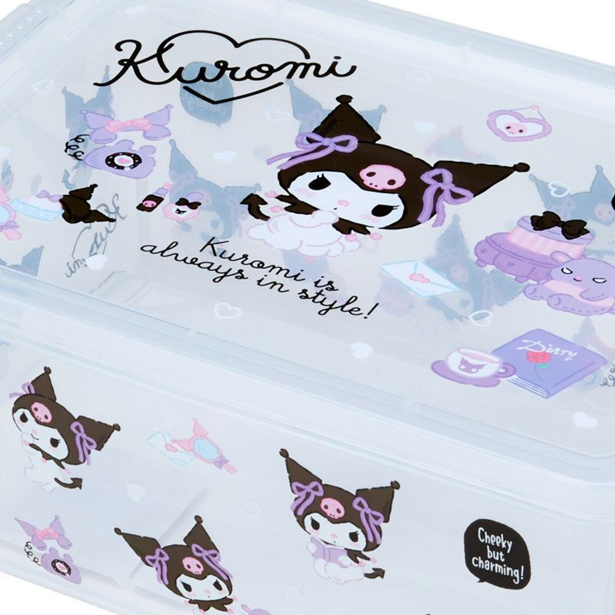 Kuromi Clear Storage Box Home Goods Japan Original   