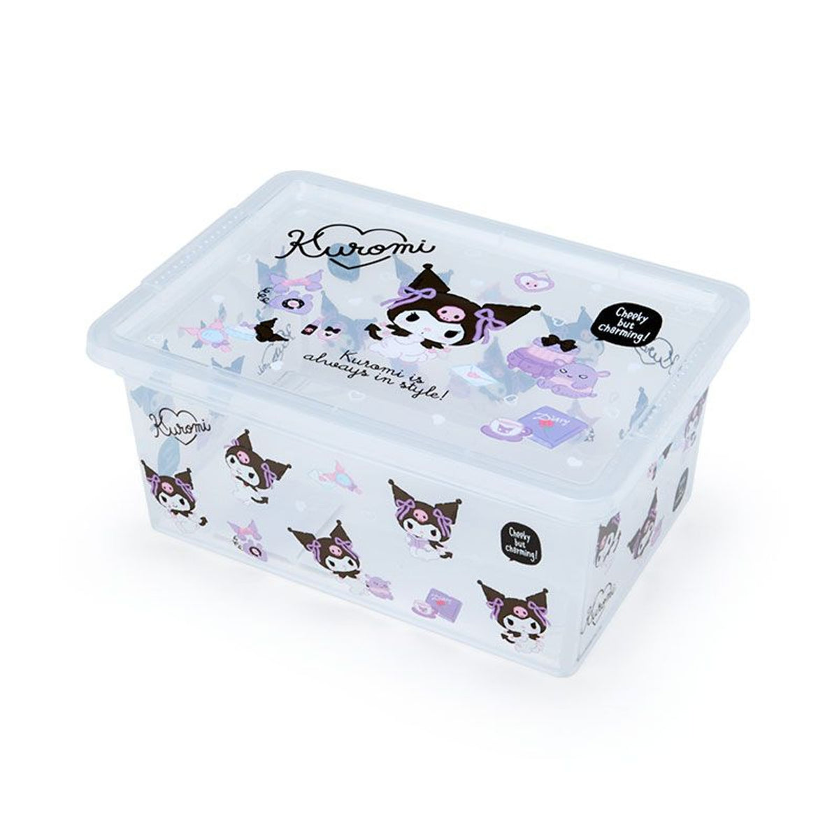 Kuromi Clear Storage Box Home Goods Japan Original   