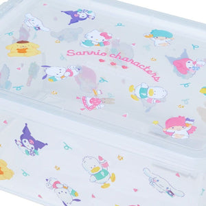 Sanrio Characters Clear Storage Box Home Goods Japan Original   