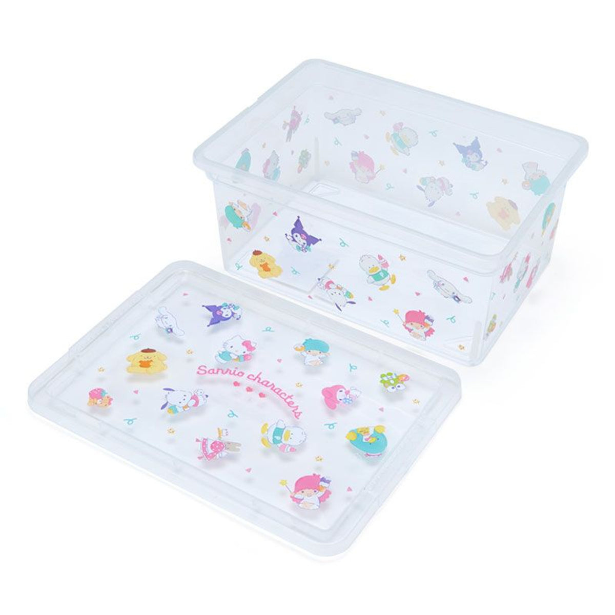 T's Factory Sanrio Characters Two-Tier Storage Box