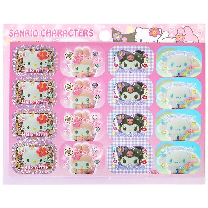 Sanrio Characters 100-Piece Glitter Stickers