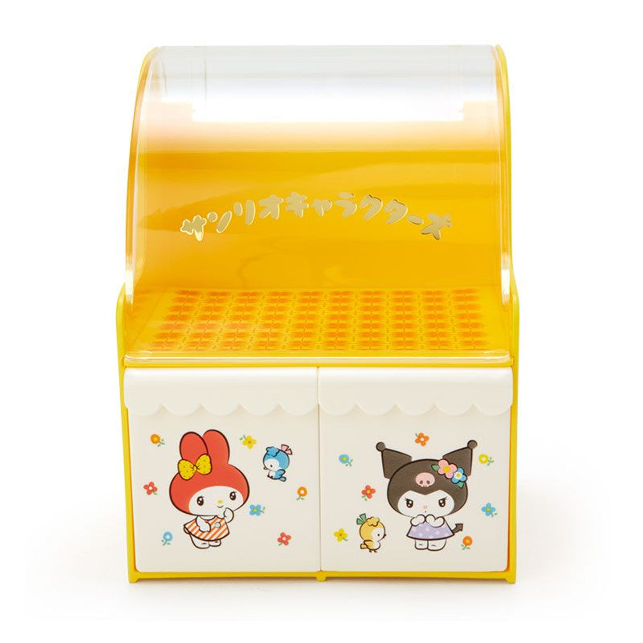 Sanrio Characters Mini Yellow Storage Chest (Retro Room Series) Home Goods Japan Original   