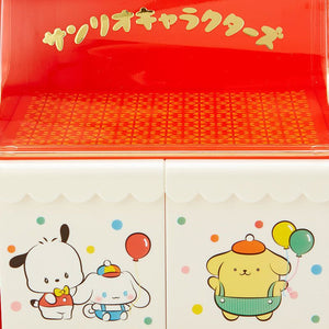 Sanrio Characters Mini Red Storage Chest (Retro Room Series) Home Goods Japan Original   