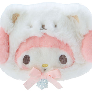 My Melody Plush Zipper Pouch (Fluffy Polar Bear Series) Bags Japan Original   