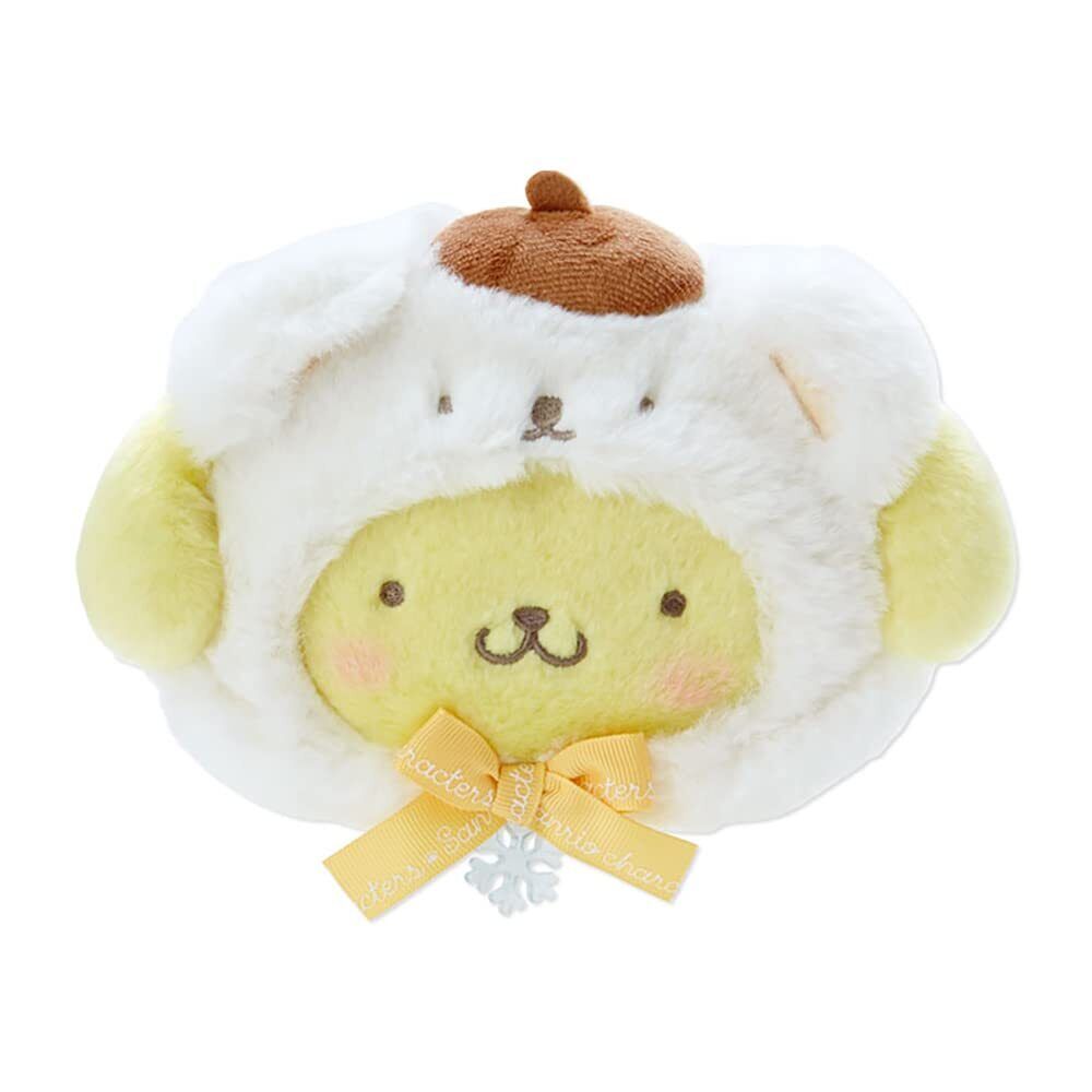 Pompompurin Plush Zipper Pouch (Fluffy Polar Bear Series) Bags Japan Original   