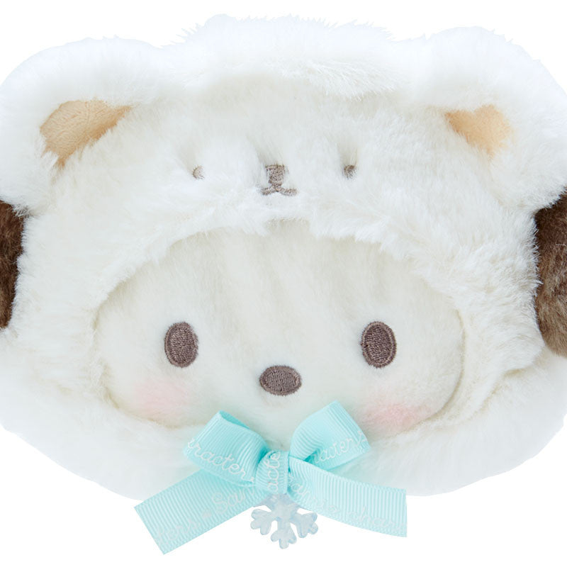 Pochacco Plush Zipper Pouch (Fluffy Polar Bear Series) Bags Japan Original   