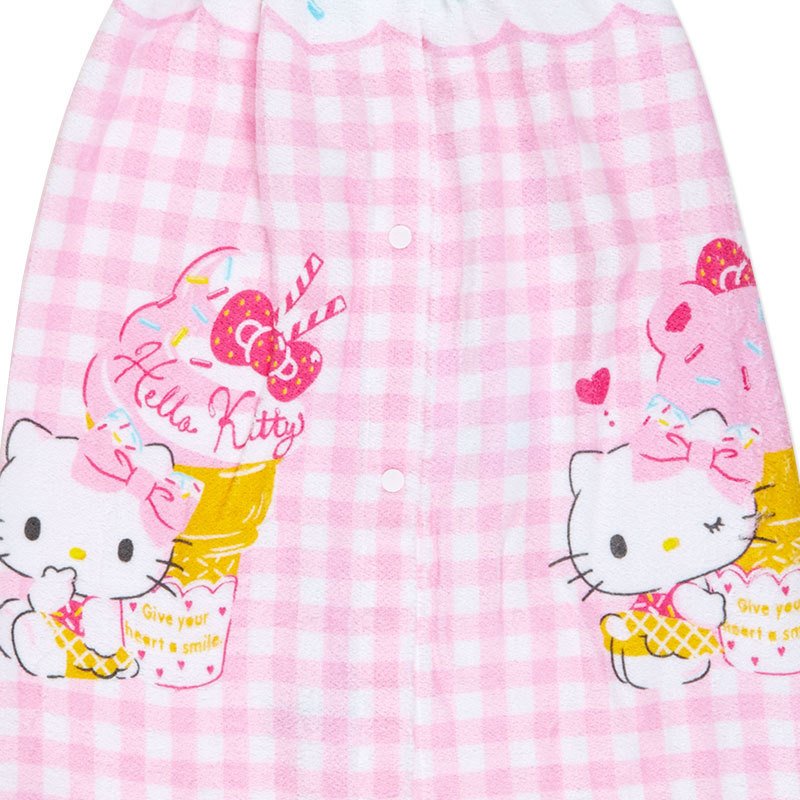 Hello Kitty Gingham Wrap Towel Home Goods Japan Original   