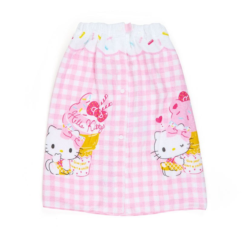 Hello Kitty Gingham Wrap Towel Home Goods Japan Original   