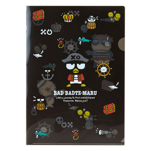 Badtz-maru File Folder Set (Treasure Hunting Series) Stationery Japan Original   