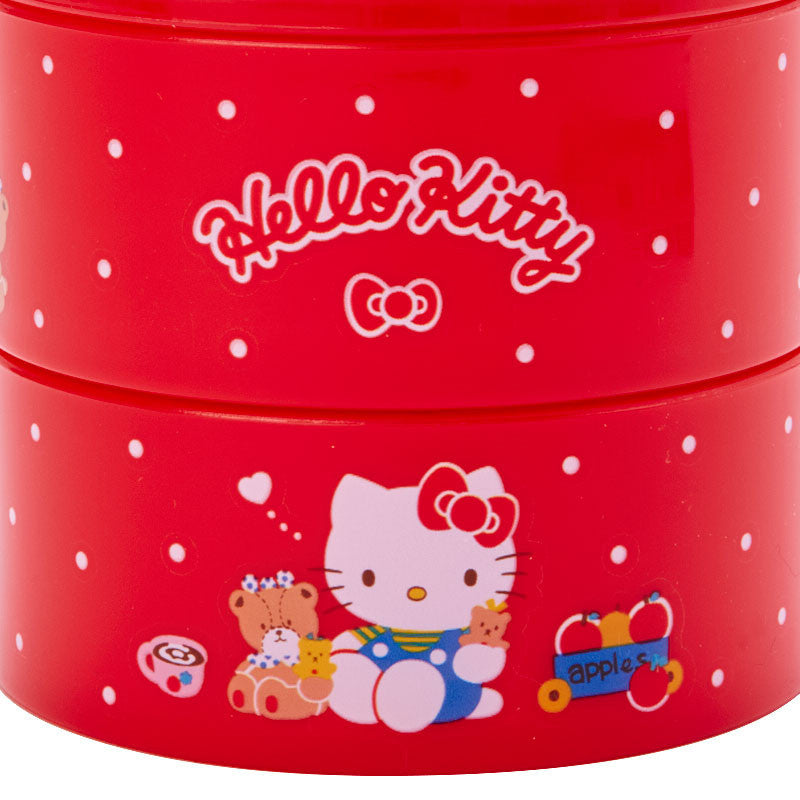 Hello Kitty 3-Tier Accessory Case Accessory Japan Original   