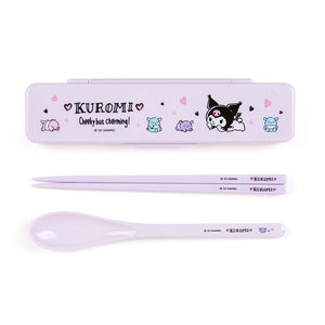 Kuromi Chopsticks & Spoon Set Home Goods Japan Original   