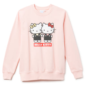 Hello Kitty & Mimmy Print Sweatshirt Pink Apparel Global License   