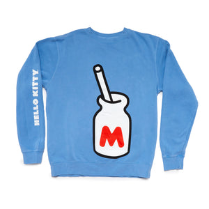 Hello Kitty and Friends Around The World Milk Bottle Sweatshirt (Medium) Apparel JACK NADEL   