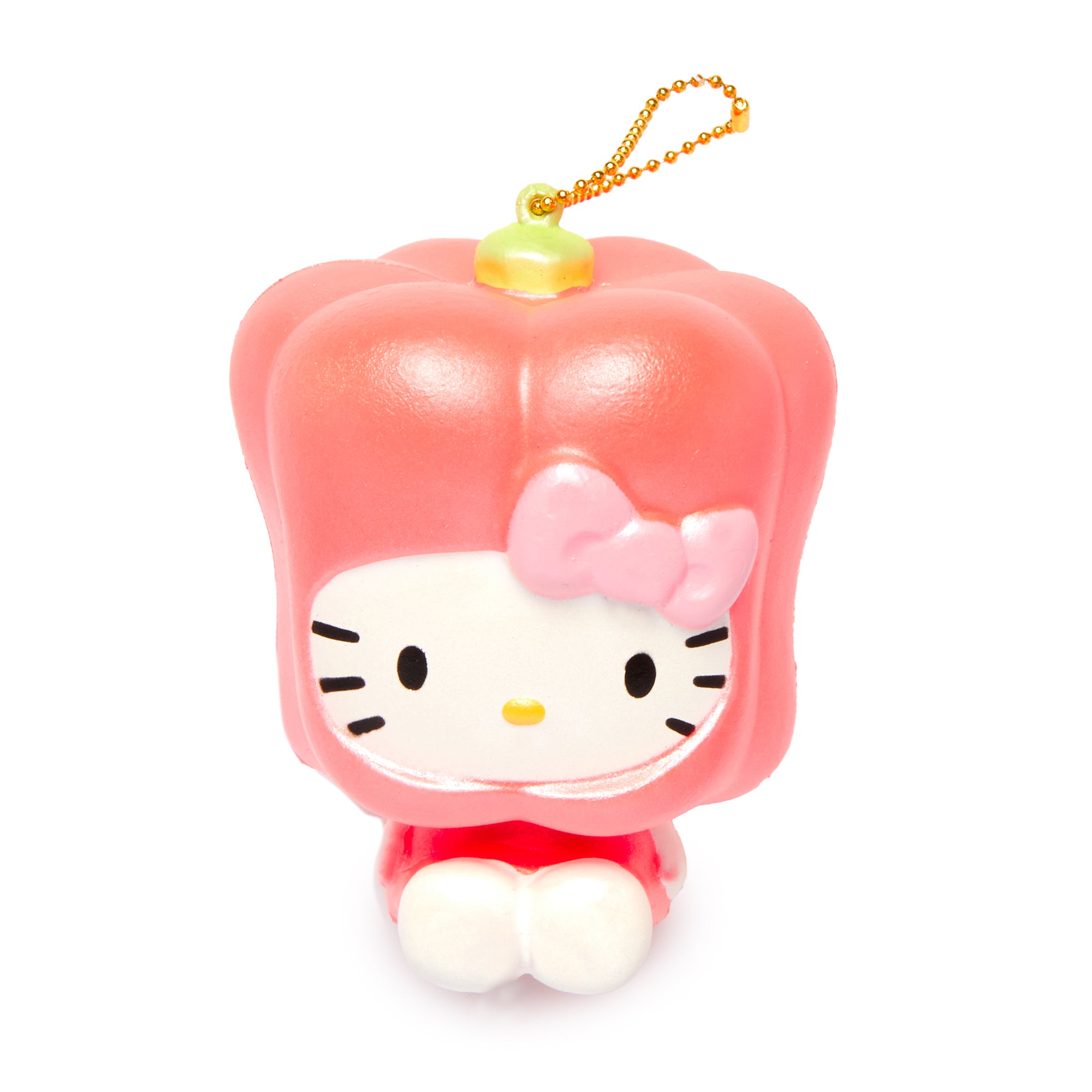 Hello Kitty Fruit and Veggies Squishy Keychain (Bell Pepper) Accessory Sanrio   