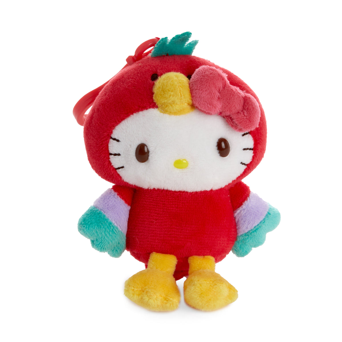Hello Kitty Parrot Mascot Clip (Tropical Animal Series) Plush NAKAJIMA CORPORATION   
